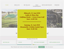 Tablet Screenshot of golf-sansenhof.de